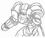 Samus Coloring Pages Smash Super Aran Bros Metroid Color Line Mega Man Brothers Suit Printable Print Library Clipart Popular Bro sketch template