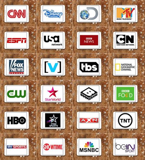 logos  top famous tv channels  networks collection  logos
