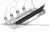 Titanic Sinking Drawings sketch template