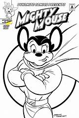 Mouse Mighty Coloring Pages Copy Cover Color Marques Getcolorings Dynamite sketch template
