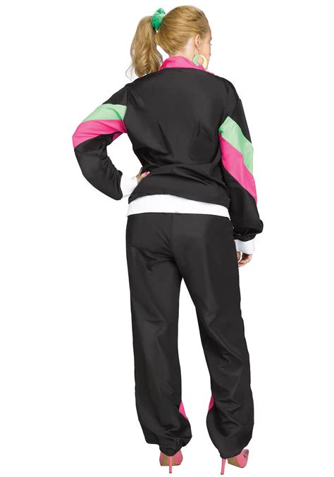 80s Track Suit Plus Size Costume For Women W Jacket And Pants