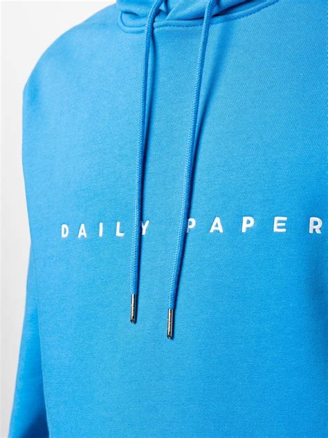daily paper alias logo print hoodie farfetch