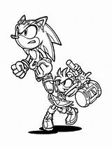 Sonic Coloring Pages Super Printable Boys Color Kids sketch template