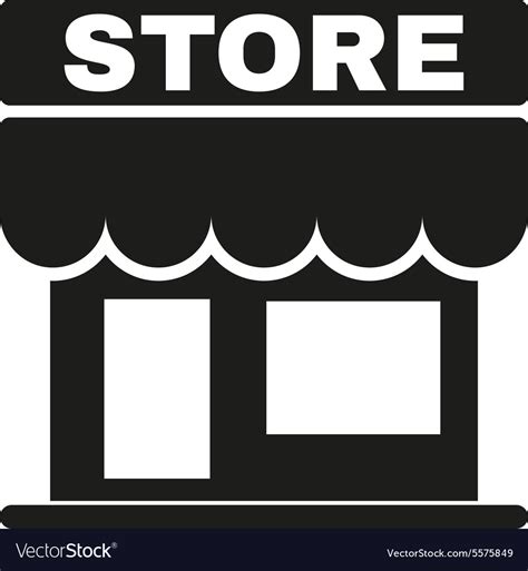 store icon shop  retail market symbol vector image