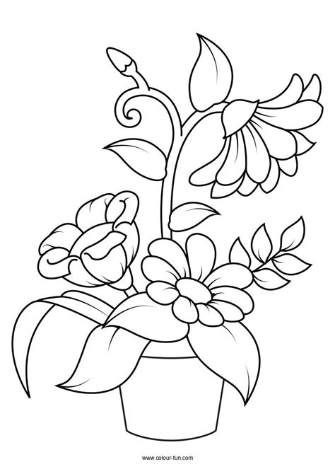 flower colouring pages colour fun flower coloring pages