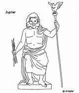 Zeus Goden Romeinse Kleurplaat Griekse Jupiter Coloring Color Pages Choose Board Gif sketch template