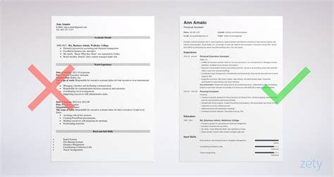 resume formats     examples tips