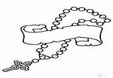 Rosary Drawing Clipartmag Coloring Pages Clipart sketch template