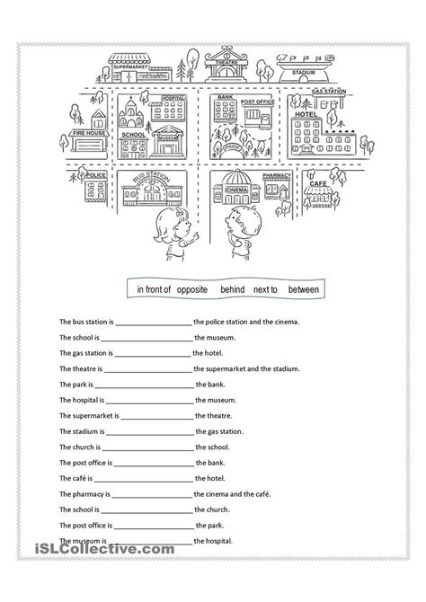 prepositions  place  spanish worksheet  worksheet spreadsheet