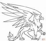 Grifo Ausmalbilder Greif Ausmalbild Mitologici Animali Pegasus Greifen Grifone Super sketch template