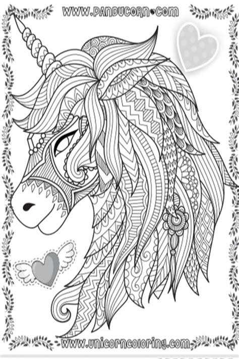 unicorn coloring page color book art fantasy unicorn coloring pages
