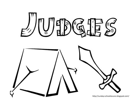 book  judges  coloring pages  kids sunday school lessons