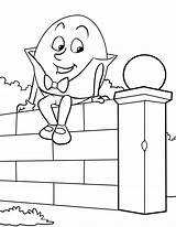 Dumpty Humpty Coloring Pages Colouring Clipart Printable Nursery Worksheet Preschool Color Book Cartoon Template Sheet Coloringsky Print Books Kids Sheets sketch template