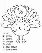 Thanksgiving Coloring Pages Printable Color Number Kids Printables Mickey Cute Numbers Sheets Mouse Activities Turkey Drawing Dot Worksheet Preschool Simple sketch template