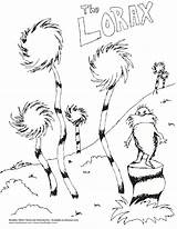 Lorax Coloring Pages Dr Seuss Trees Printable Colouring Tree Printables Print Choose Board sketch template