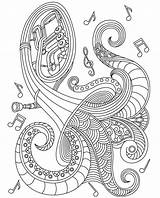 Musical Mandala Coloring Pages Muzyka Instrument Music Kolorowanka Adults Book Gst Adult Colouring Instruments Notes Deviantart Sheets Itunes Apple Relax sketch template