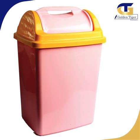 popular plastic dust bin  cover p  lxwxh golden tiger stationery store