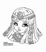 Cleopatra Lineart Jadedragonne Dragonne Coloriages Sarahcreations Imprimir Imágenes sketch template