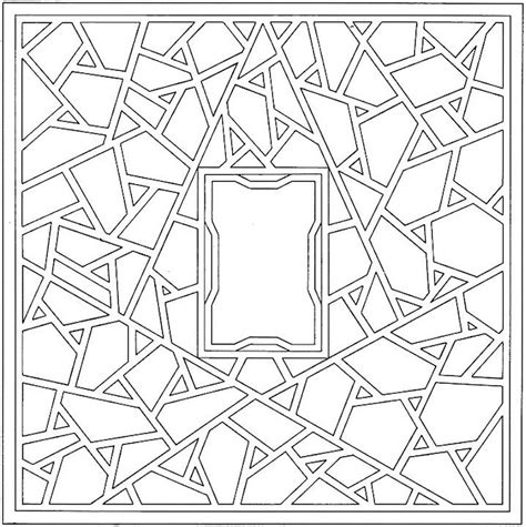 geometric shapes cartoon coloring page