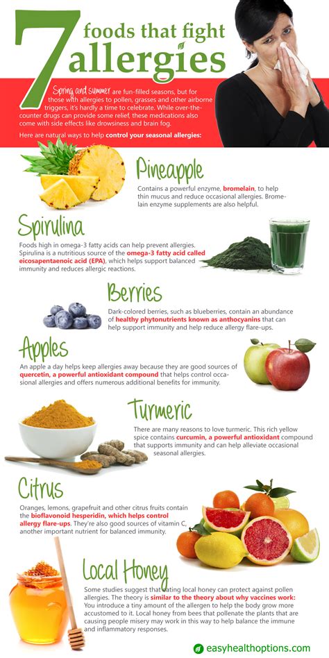 7 Foods That Fight Allergies [infographic] Easy Health Options®