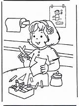 Crafts Coloring Pages Kids Children sketch template