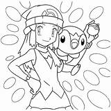 Dawn Coloring Pokemon Piplup Pages Kleurplaat Paradijs Drawings Designlooter 2200 2200px 06kb sketch template