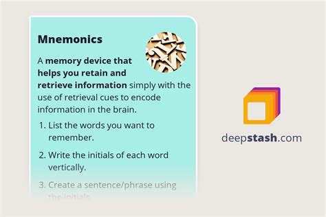 mnemonics deepstash