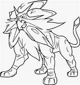 Coloring Solgaleo Pages Pokemon Comments sketch template