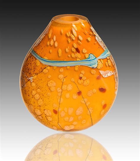 Sahara Flat By Randi Solin Art Glass Vessel Artful Home