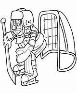 Coloring Pages Goalie Hockey Getcolorings Colouring Ice sketch template
