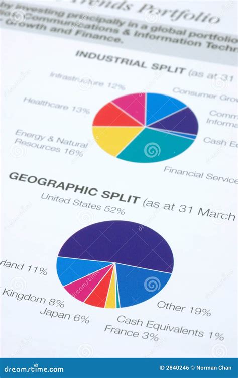 financial pie chart royalty  stock image image