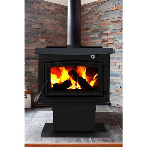 pleasant hearth  sq ft epa certified wood burning stove shop    shopping