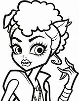 Monster High Coloring Pages Drawing Wolf Howleen Heel Face Drawings Wolves Template Colouring Clipart Characters Sheets Color Draculaura Clipartbest Getdrawings sketch template