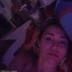 Miley Cyrus Shares Intimate Selfies While Bedridden Due To