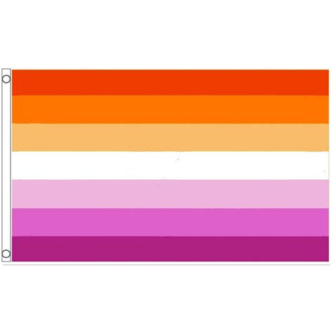 lesbian pride flag sunset all inclusive 5ft x 3ft premium