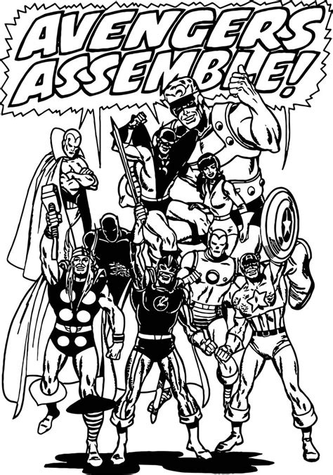 awesome avengers assemble coloring page avengers coloring pages
