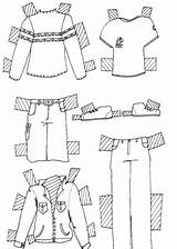 Clothes Coloring Fashion Men Model Pages Motorcycle Print Color Clothing Doll Paper Dolls Man sketch template