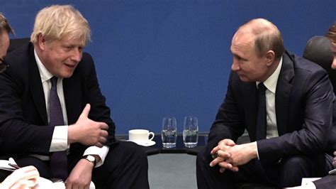 Russia S President Vladimir Putin And Britain S Prime Minister Boris