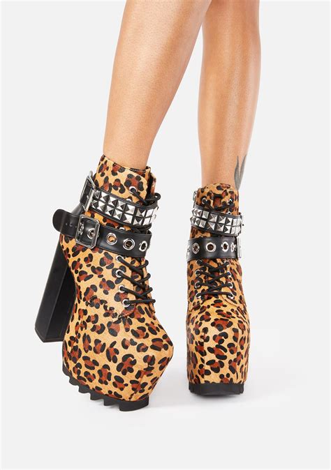 charla tedrick leopard nolita platform boots dolls kill