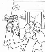 Joseph Colors Potiphar Pharaoh Egipto Colorear José Gobernador sketch template