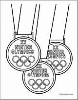 Coloring Olympic Medal Gold Medals Winter Getdrawings Getcolorings Physical Education Drawing sketch template