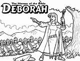 Barak Debora Biblia Activities Dominical Lecciones Netart Bíblica Bíblicas Historias sketch template