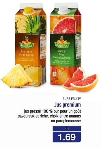 pure fruit jus premium en promotion chez aldi