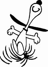 Snoopy Dance Happy Dancing Coloring Wecoloringpage Pages Cartoon sketch template