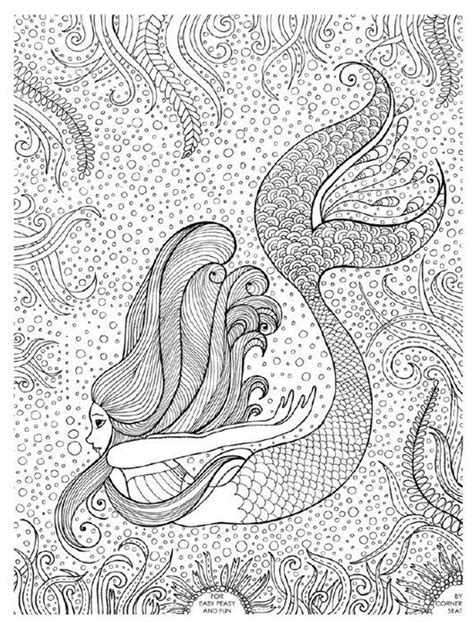 mermaid coloring page  adults mermaid coloring book mermaid coloring pages mermaid coloring