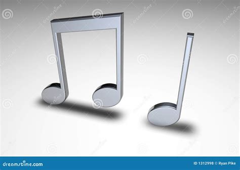 3d Music Notes Stock Illustration Illustration Of Conceptual 1312998