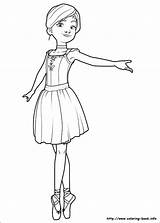 Coloring Pages Leap Getdrawings Ballerina sketch template