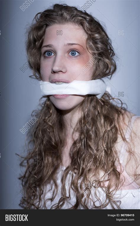Woman Gagged Mouth Image And Photo Free Trial Bigstock
