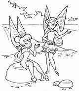Coloring Fairy Rosetta Pages Fairies Printable Tinkerbell Disney Bell Tinker Silvermist sketch template