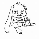 Template Bunny Snuggle Clipartpanda Hand Deviantart Fan sketch template